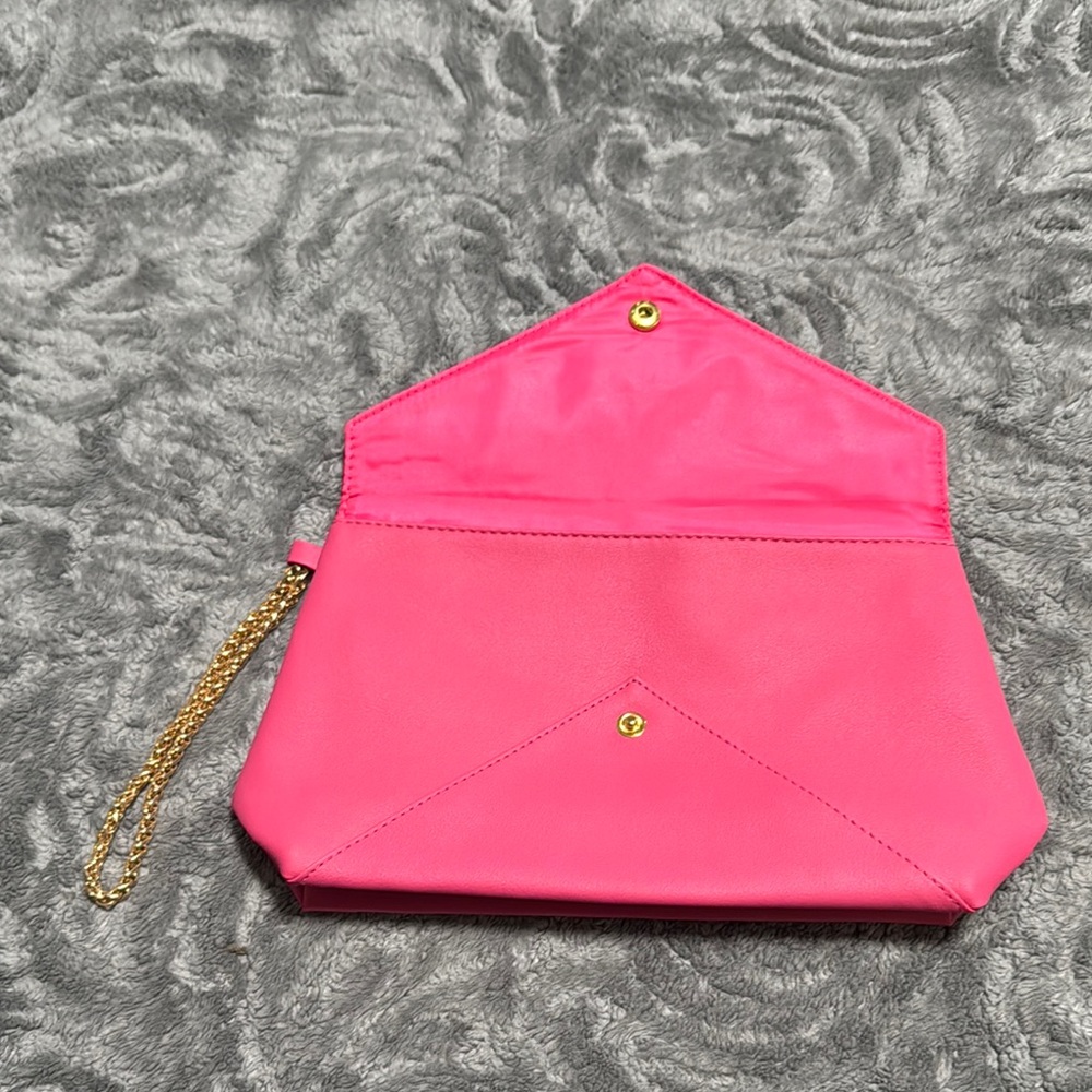 Source Unknown Pink And Gold Envelope Clutch - image 2